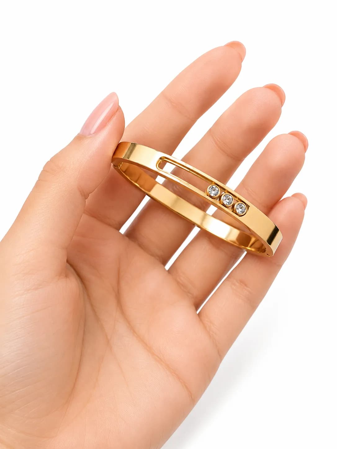 Niyanara Minimalist Sparkle Bangle