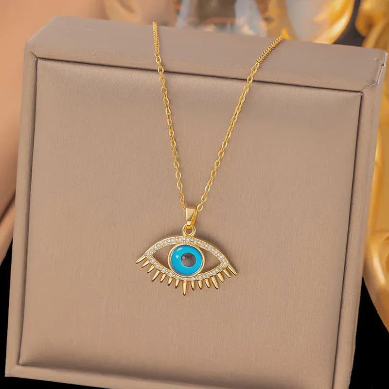 Niyanara Stainless Steel Evil Eye Themed Pendant