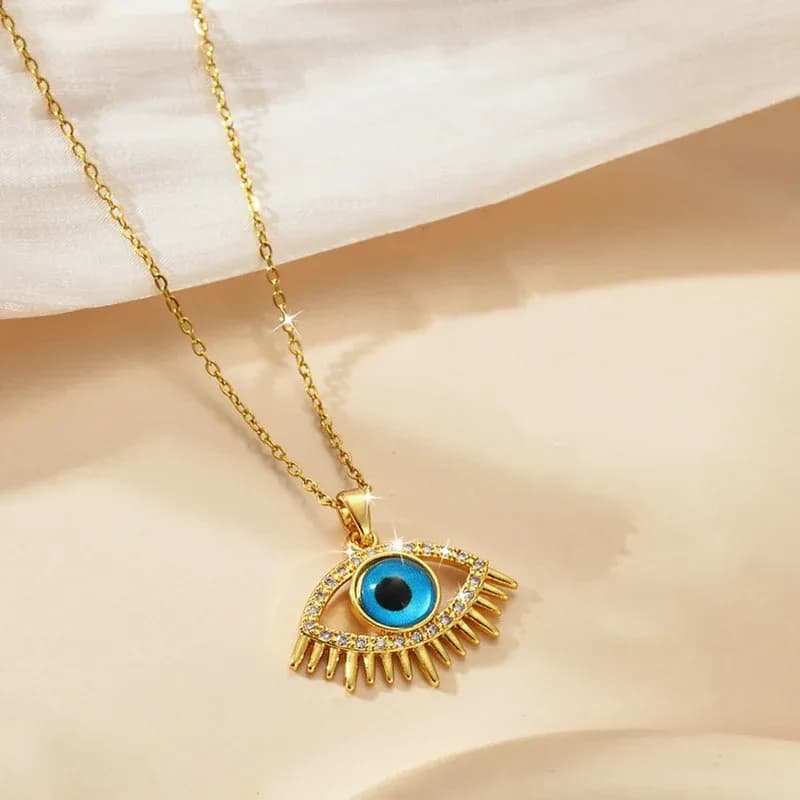 Niyanara Stainless Steel Evil Eye Themed Pendant