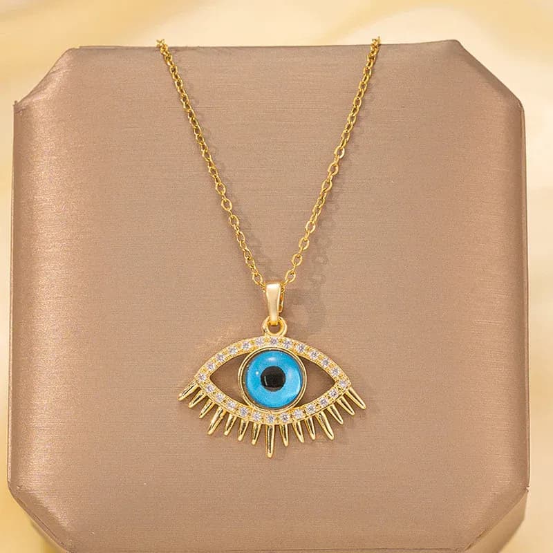 Niyanara Stainless Steel Evil Eye Themed Pendant