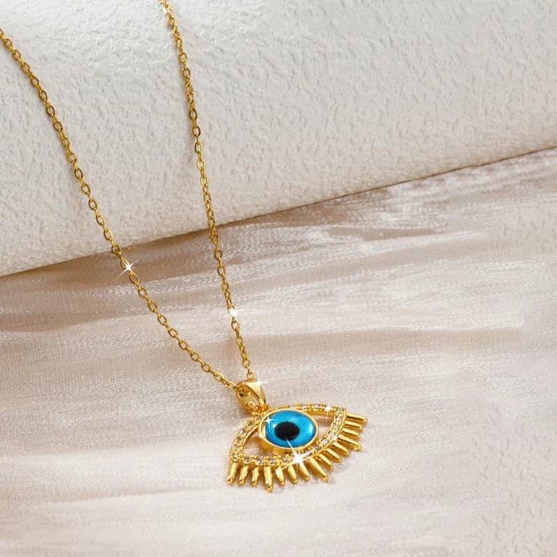 Niyanara Stainless Steel Evil Eye Themed Pendant
