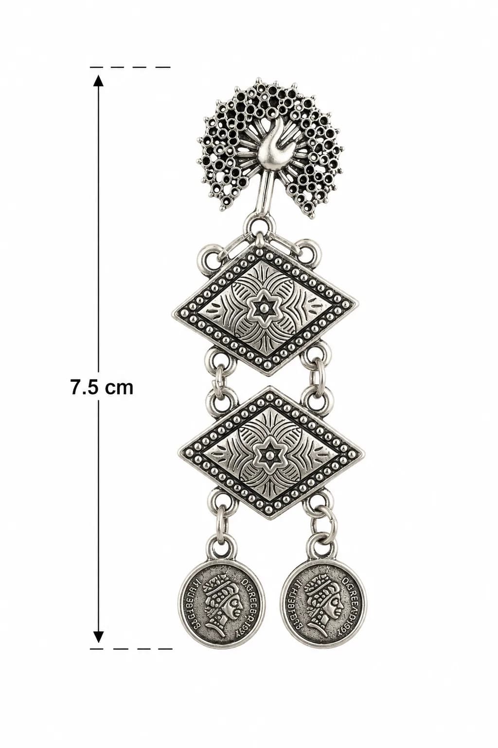 Niyanara Oxidized Long Necklace Set