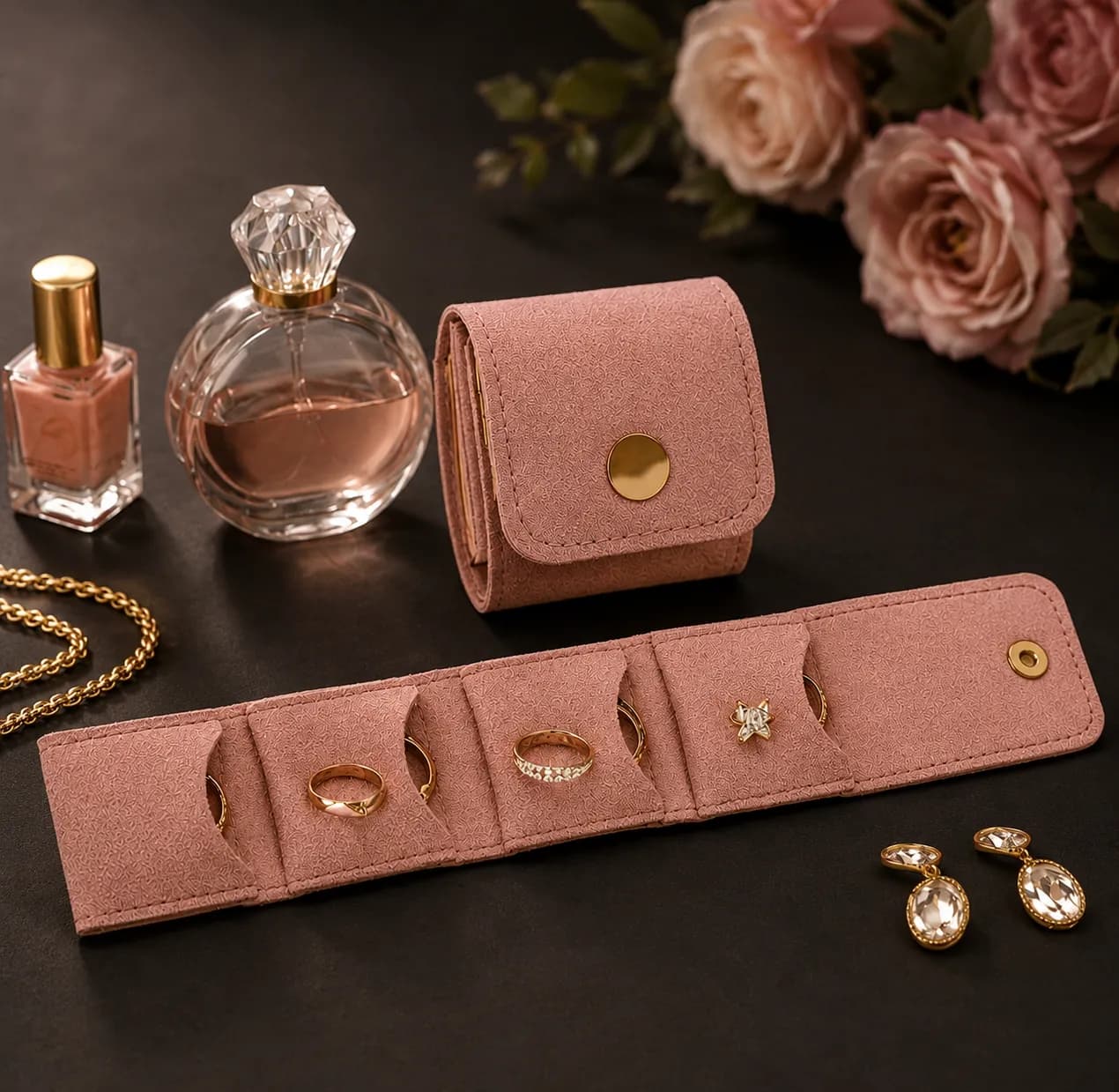 Niyanara LuxeFold Jewellery Travel Pouch
