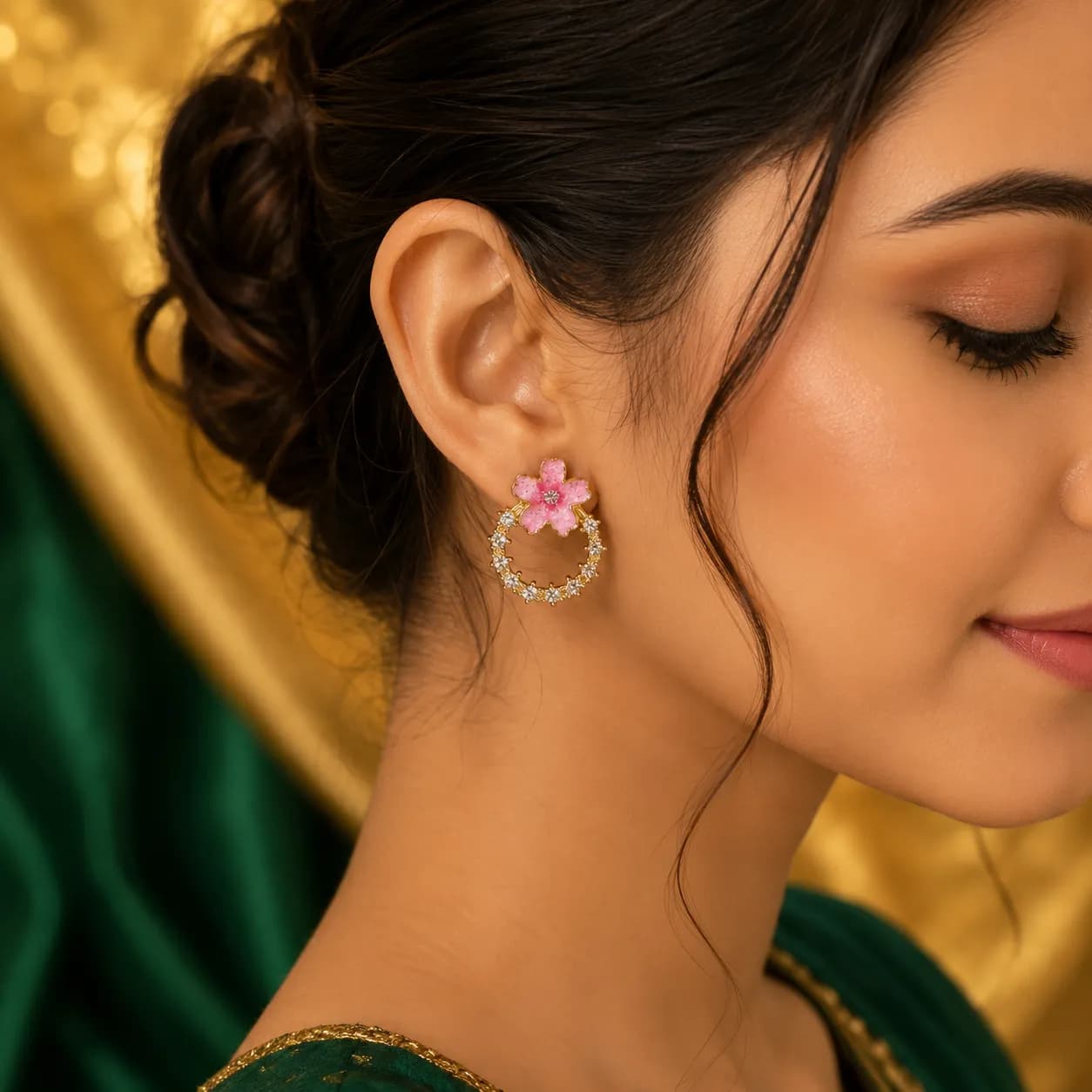 Niyanara Blossom Luxe Korean Earrings