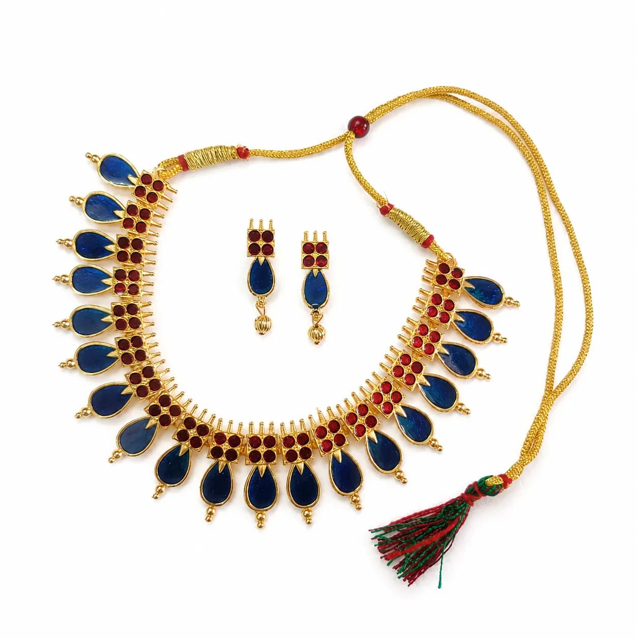 Gold-Plated Neelambari Necklace Set