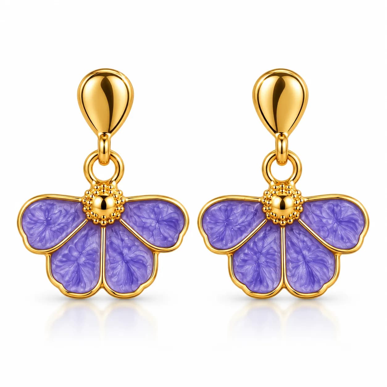 Noir Bloom Korean inspired Earrings