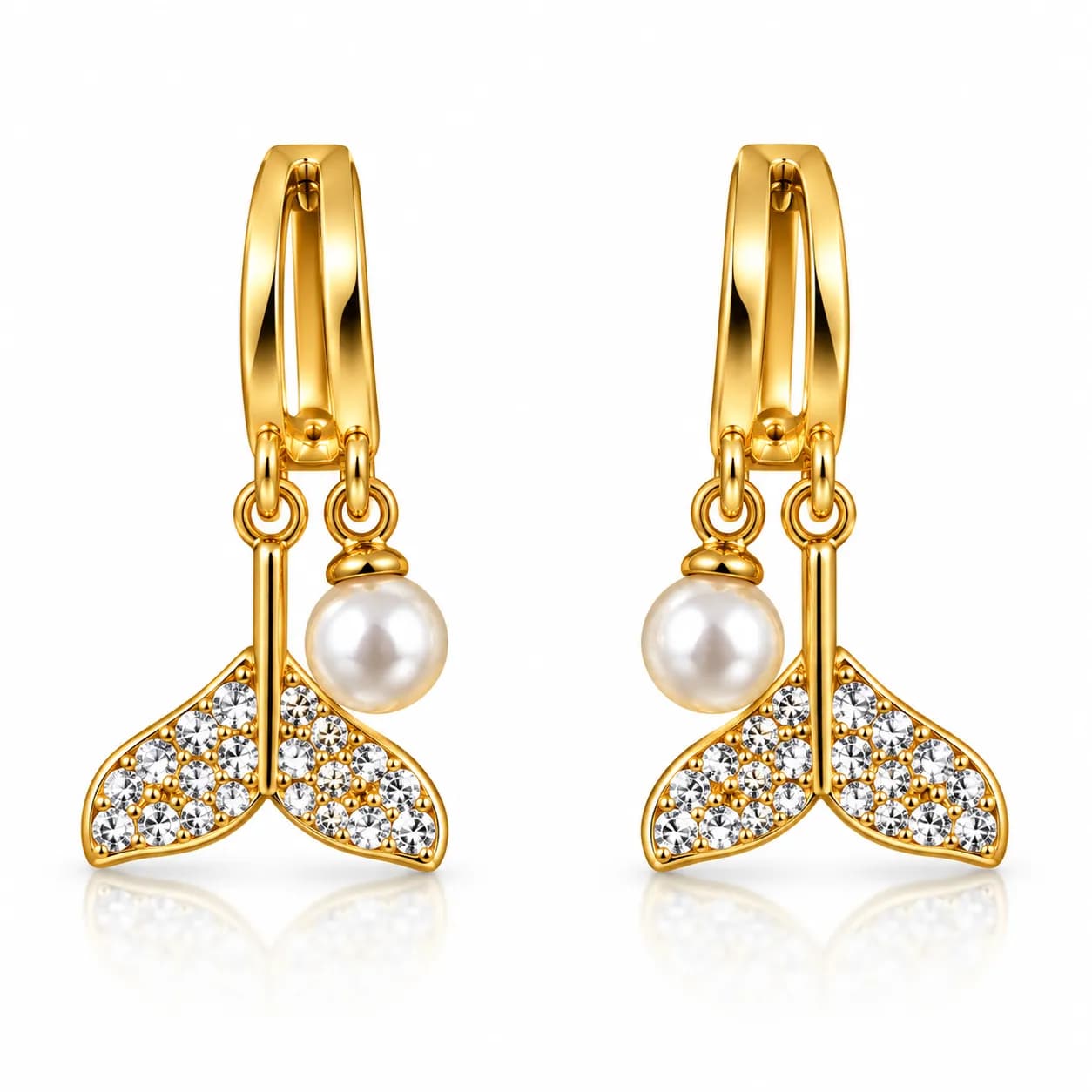Pearl Tidal Bloom Korean inspired Earrings