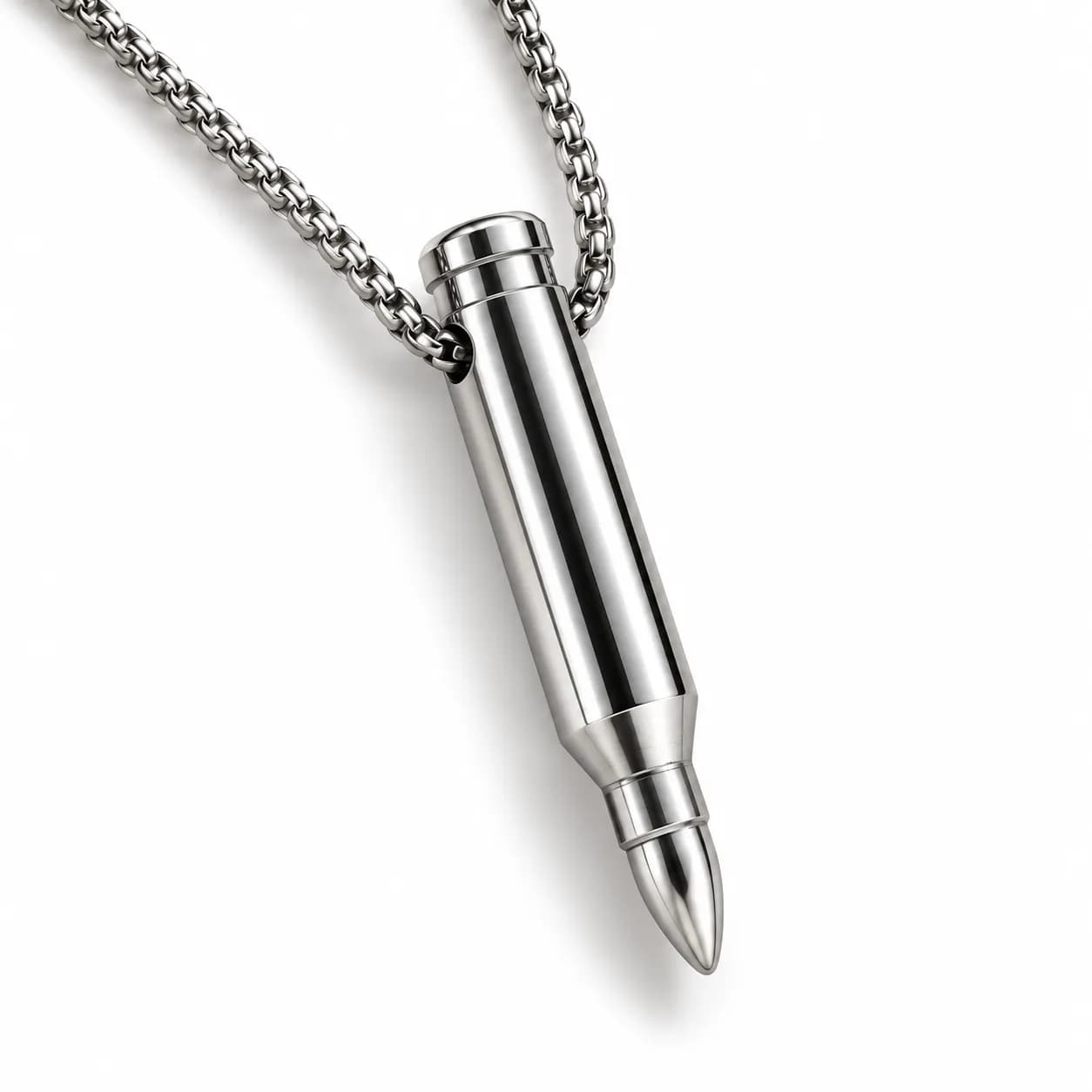 Bold Edge Bullet Neckchain Pendant | Men