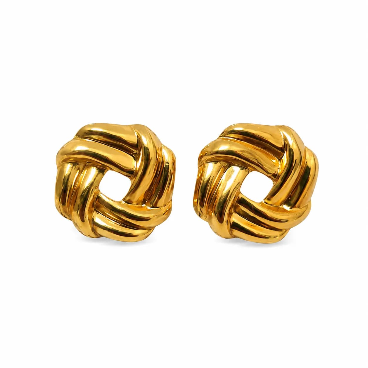 Stainless Steel Aurum Knot Stud Earring