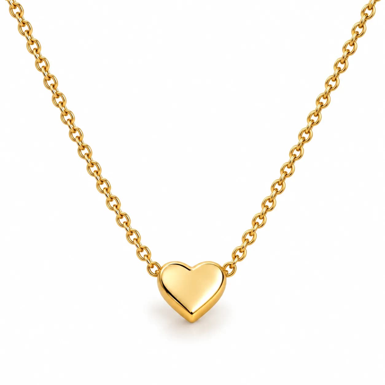 Niyanara Gold plated Heart pendant Necklace for Women