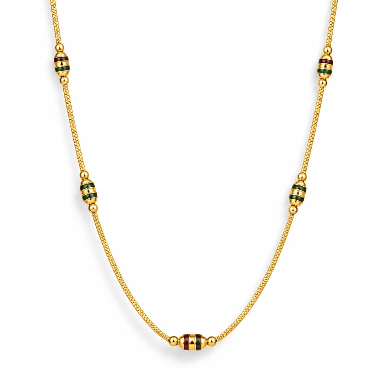 Niyanara Gold Plated Rope Chain Necklace for Women